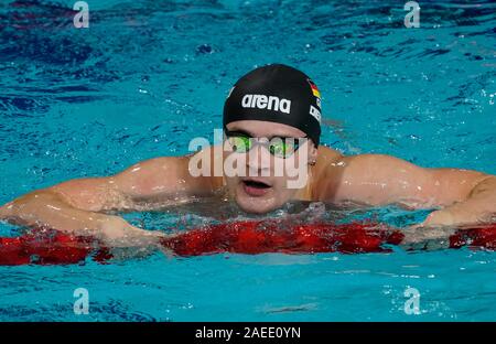 Christian Diener (GER) 50 mètres dos au cours de LEN European Short Course du Championnat de natation 2019 le 8 décembre. En 2019 Tollcross Stadium à Glasgow (Royaume-Uni) : Crédit/Soenar Chamid SCS/AFLO/Alamy Live News Banque D'Images