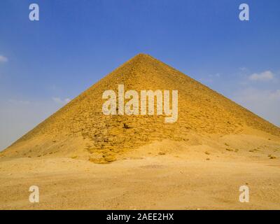 Pyramide Rouge, Dahchour, Egypte Banque D'Images