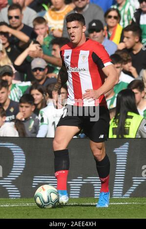 Séville, 08-12-2019. Primera Division Ligue espagnole. LaLiga. L'Estadio Benito Villamarin. Ander Capa (Athletic Club) durant le jeu Real Betis - Athletic Club. Banque D'Images