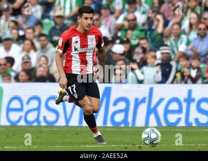 Séville, 08-12-2019. Primera Division Ligue espagnole. LaLiga. L'Estadio Benito Villamarin. Yuri Berchiche (Athletic Club) durant le jeu Real Betis - Athletic Club. Banque D'Images