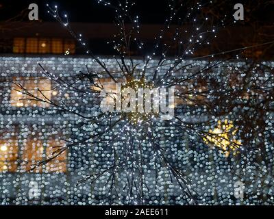 Les lumières de Noël à Sloan Square. Banque D'Images