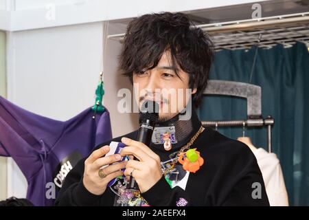 Acteur japonais Takumi Saito assiste à l'événement de la collaboration et de la marque de vêtements film MANRIKI B.C STOCK dans Tokyo, Japon le 8 décembre 2019. Credit : Motoo Naka/AFLO/Alamy Live News Banque D'Images