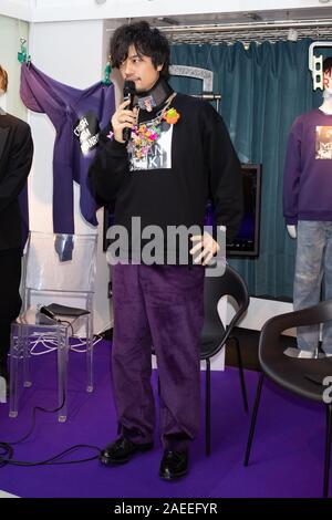 Acteur japonais Takumi Saito assiste à l'événement de la collaboration et de la marque de vêtements film MANRIKI B.C STOCK dans Tokyo, Japon le 8 décembre 2019. Credit : Motoo Naka/AFLO/Alamy Live News Banque D'Images