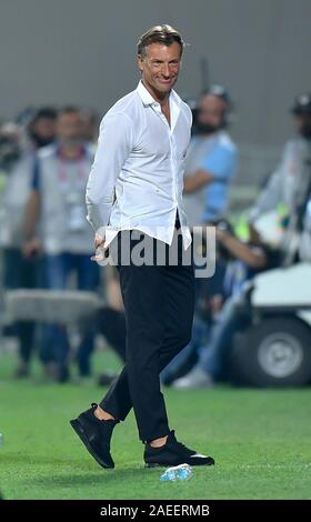 Doha, Qatar. 8e déc, 2019. L'entraîneur-chef de l'Arabie saoudite Herve Renard réagit au cours de la 24e Coupe du Golfe Persique 2019 match final entre Bahreïn et l'Arabie saoudite à Doha, Qatar, le 8 décembre 2019. Credit : Nikku/Xinhua/Alamy Live News Banque D'Images