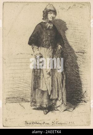 James McNeill Whistler, la Mère Gérard, 1858 La Mère Gérard ; 1858date Banque D'Images