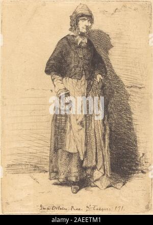 James McNeill Whistler, la Mère Gérard, 1858 La Mère Gérard ; 1858date Banque D'Images