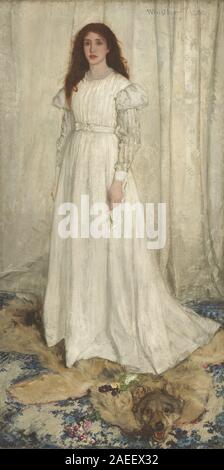 James McNeill Whistler, Symphonie en blanc, n° 1 - La fille Blanche, 1862 Symphonie en blanc, n°1 : La fille blanche ; 1862date Banque D'Images