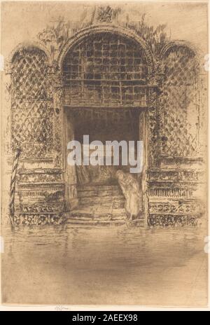 Une œuvre de James McNeill Whistler de 1880 intitulée The Doorway, représentant une porte architecturale associée au nom du sujet. Banque D'Images