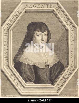 Jean Morin après Philippe de Champaigne, Anne d'Autriche Anne d'Autriche Banque D'Images