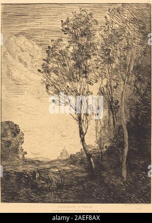 Jean-Baptiste-Camille Corot, Souvenirs Souvenirs d'Italie (d'Italie), 1866 Souvenir d'Italie (Souvenir d'Italie) ; date à 1 866 Banque D'Images