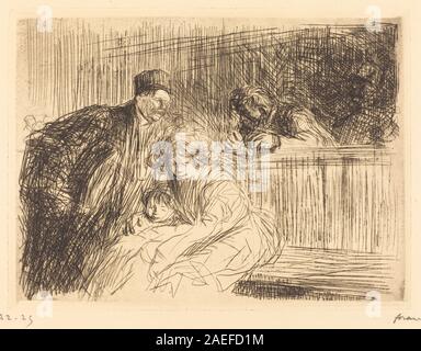 Jean-Louis Forain, l'avocat de parler au prisonnier (deuxième plat), 1909 L'avocat de parler au prisonnier (deuxième platine) ; 1909date Banque D'Images