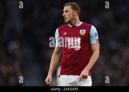 Chris Wood de Burnley - Tottenham Hotspur v Burnley, Premier League, Tottenham Hotspur Stadium, Londres, UK - 7 décembre 2019 Editorial N'utilisez que des restrictions s'appliquent - DataCo Banque D'Images