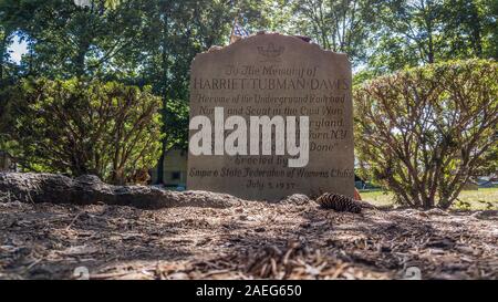 Tombe de Harriet Tubman, Fort Hill Cemetery, Auburn, NY, USA Banque D'Images