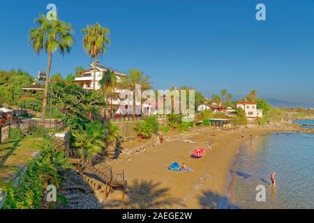 La ville côté plage, Manavgat, Antalya Province, Turkey. Banque D'Images