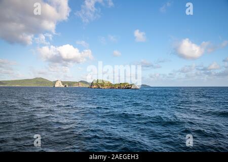 Îles inhabitées près de Carriacou, Grenade Banque D'Images