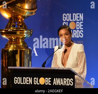 Los Angeles, United States. 09Th Dec, 2019. Actrice Susan Kelechi Watson Annonce des nominés pour la 77e assemblée annuelle Golden Globe Awards au Beverly Hilton Hotel à Beverly Hills, Californie le lundi, 9 décembre 2019. Photo par Jim Ruymen/UPI UPI : Crédit/Alamy Live News Banque D'Images