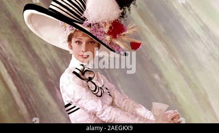 MY FAIR LADY 1964 Warner Bros film avec Audrey Hepburn Banque D'Images