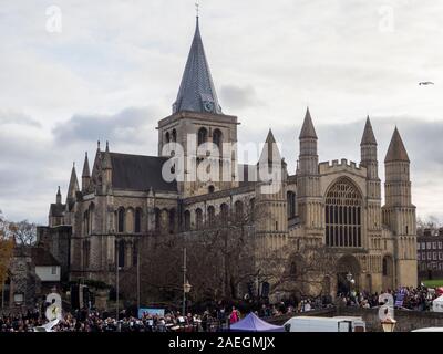 La Cathédrale de Rochester dans le Kent. Banque D'Images