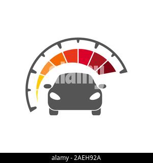 Logo voiture vitesse automatique. Illustration vecteur de modèles. EPS 10 Illustration de Vecteur