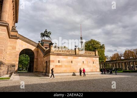 L'Alte Nationalgalerie sur l'île des musées, Berlin, Allemagne Banque D'Images