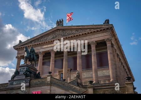 L'Alte Nationalgalerie sur l'île des musées, Berlin, Allemagne Banque D'Images