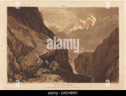 Joseph Mallord William Turner et Charles Turner, Mt Saint Gothard, 1808 Mt. Saint Gothard ; 1808date Banque D'Images