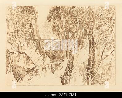 Joseph Mallord William Turner, Moulin près de la Grande Chartreuse, publié 1816 Mill près de la Grande Chartreuse ; publié 1816 Banque D'Images