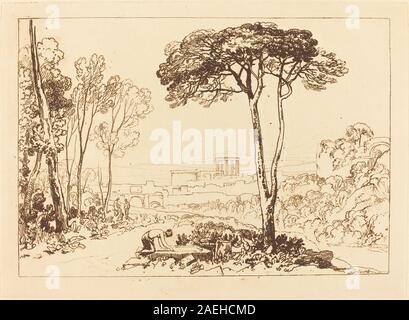 Joseph Mallord William Turner, scène dans la Campagna, publié 1812 scène dans la Campagna ; publié 1812 Banque D'Images