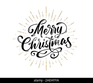 Joyeux Noël. Texte lettrage pour Joyeux Noël Illustration de Vecteur