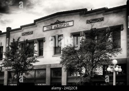 Historique Le bâtiment de l'Hôtel de l'Arizona à 35 N 6E Ave en centre-ville de Tucson, AZ Banque D'Images