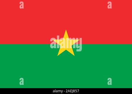 Drapeau national du Burkina Faso. vector illustration Parfait pour les milieux et d'écran. Illustration de Vecteur