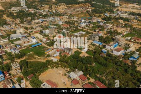 En été, la ville de Sihanoukville Cambodge drone abattu Banque D'Images