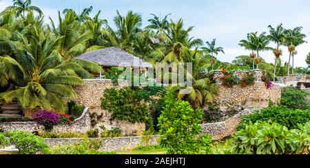 L'île de Tanna, VANUATU - Juillet 20, 2019 : avis de l'hôtel Evergreen Resort Banque D'Images