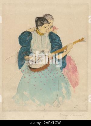 Mary Cassatt, le banjo Lesson, c 1893 La Leçon de banjo ; années 1893 date Banque D'Images