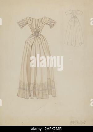 Mary E Humes, robe de mariage, robe de mariage c 1937 ; années 1937 date Banque D'Images