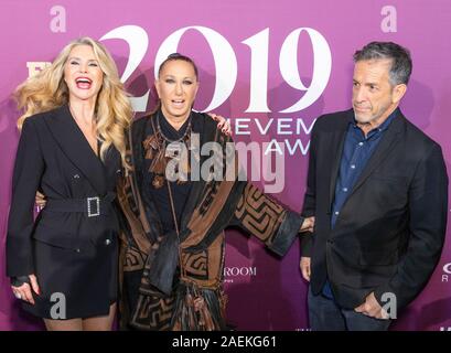 NEW YORK, NY - 03 DÉCEMBRE : Christie Brinkley, Donna Karan et Kenneth Cole assister à la FN 2019 Remise des prix qui s'appuyant sur l'IAC 03 Décembre, 2019 Banque D'Images