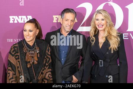 NEW YORK, NY - 03 DÉCEMBRE : Donna Karan, Kenneth Cole et Christie Brinkley assister à la FN 2019 Remise des prix qui s'appuyant sur l'IAC 03 Décembre, 2019 Banque D'Images