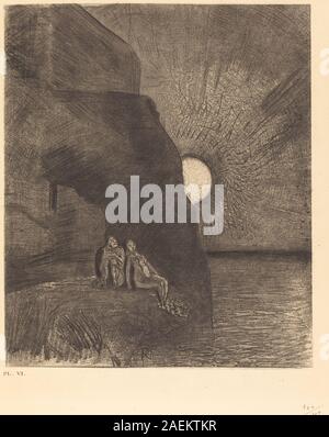 Créée en 1890 par Odilon Redon, cette œuvre représente une figure sombre et onirique dans un style symboliste, mettant l'accent sur l'expression émotionnelle, la composition imaginative et le français de la fin du XIXe siècle Banque D'Images
