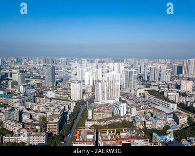 Photographie aérienne de la ville de tours d'habitation dans les villes asiatiques Banque D'Images