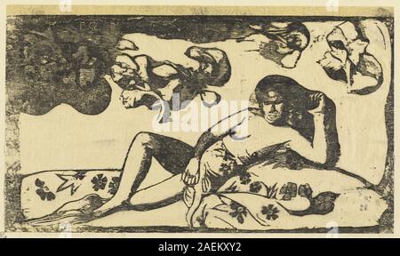 Paul Gauguin, Te Arii Vahine (dame de sang royal), en 1895 ou après Arii Te Vahine (dame de sang royal) ; en 1895 ou après Banque D'Images