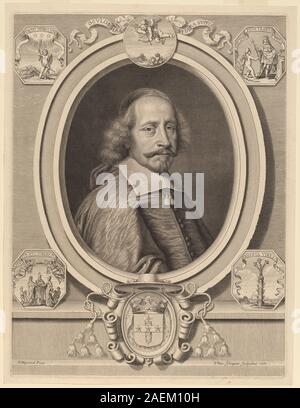 Peter Ludwig van Schuppen D'après Pierre Mignard I, Cardinal Jules Mazarin, 1661 Cardinal Jules Mazarin ; 1661date Banque D'Images