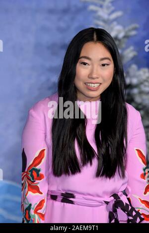 LOS ANGELES, USA. 10 décembre 2019 Awkwafina : lors de la première mondiale de 'Jumanji : Le prochain niveau" à l'Théâtre chinois de Grauman. Photo : Paul Smith/Featureflash Banque D'Images