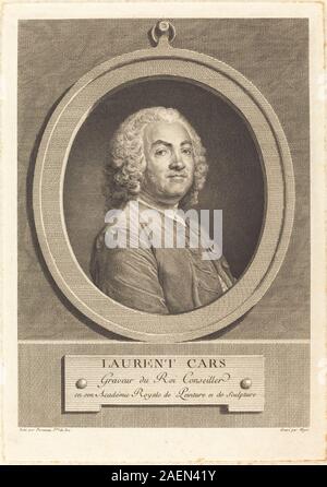 Simon Charles Miger après Jean-Baptiste Perronneau, Laurent Cars, Laurent Cars Banque D'Images