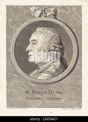 Simon Charles Miger après Charles-Nicolas Cochin II, M David Hume, 1764, M. David Hume ; date de 1764 Banque D'Images