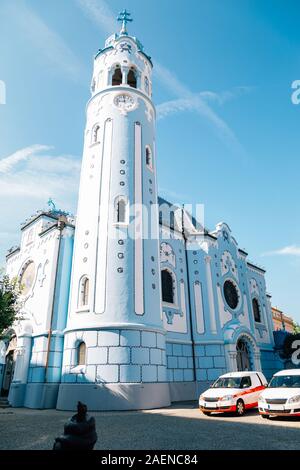 L'Église bleue ou l'église de Sainte Elisabeth à Bratislava, Slovaquie Banque D'Images