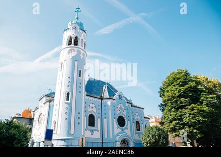 L'Église bleue ou l'église de Sainte Elisabeth à Bratislava, Slovaquie Banque D'Images