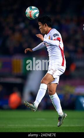 Barcelone, Espagne. 07Th Dec, 2019. Takefusa Kubo de Majorque au cours de la Primera Division espagnole 'Liga Santander (Espanola)' match entre FC Barcelone vs RCD Mallorca au Camp Nou à Barcelone, Espagne, 07 décembre 2019. Crédit : Pablo Morano/ AFLO/Alamy Live News Banque D'Images