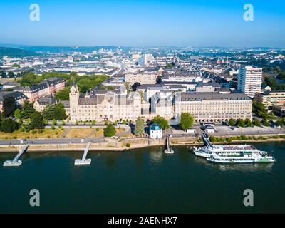 Le gouvernement prussien ou Regierungsgebaude Preussisches immeuble dans le centre-ville de Koblenz en Allemagne Banque D'Images