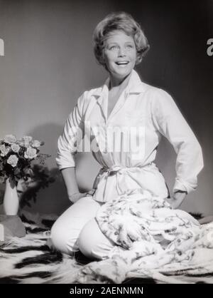 Maria Schell, österreichisch schweizerische Schauspielerin, Deutschland 1960 frühe er Jahre. L'actrice Suisse autrichienne Maria Schell, en Allemagne au début des années 60. Banque D'Images