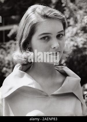 Ingeborg Schöner, deutsche Schauspielerin, Deutschland um 1955. L'actrice allemande Ingeborg Schoener, en Allemagne autour de 1955. Banque D'Images